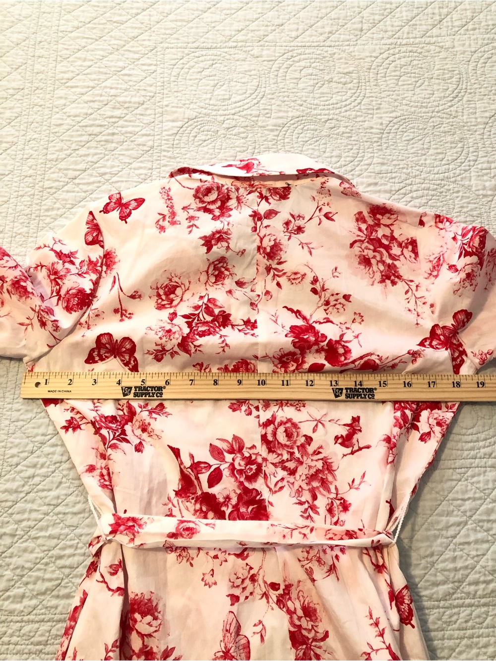 Cynthia Steffe toile floral shirt dress. Size medium petite. - Picture 8 of 11